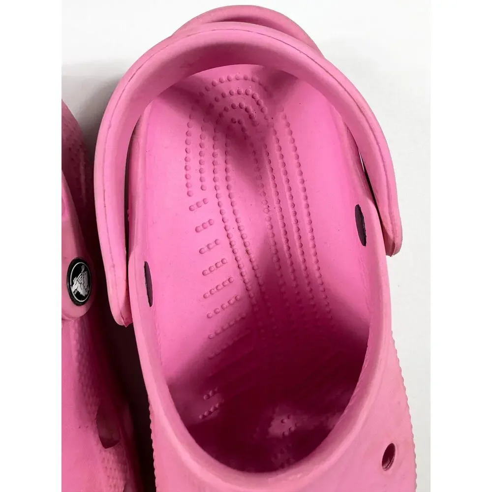 Crocs Classic Clog Pink Slip On Shoes Kids J5 Size 5
